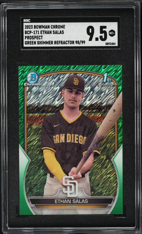 2023 Bowman Chrome Ethan Salas PROSPECT AUTO DNA 10 #CPA-ESS PSA