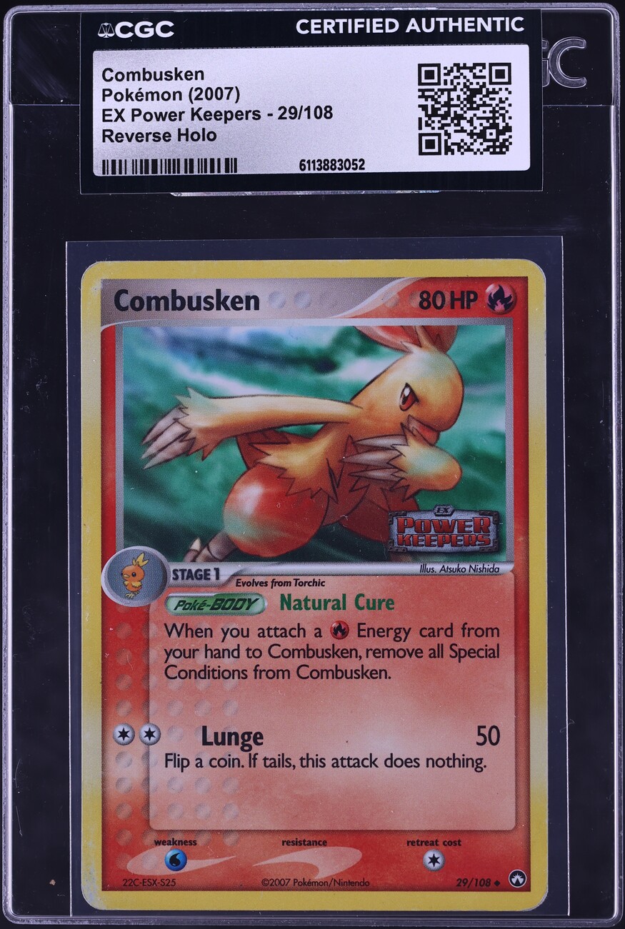 2007 Pokemon Ex Power Keepers Reverse Holo Combusken #29 CGC AUTH