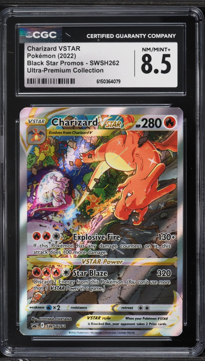 2022 Pokemon SWSH Black Star Promo Ultra Premium Charizard VSTAR #262 CGC 8.5 NM-MT+