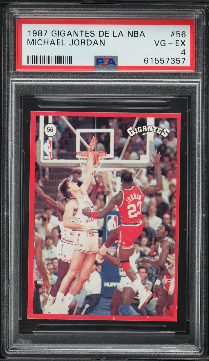 1987 Gigantes De La NBA Michael Jordan #56 PSA 4 VGEX