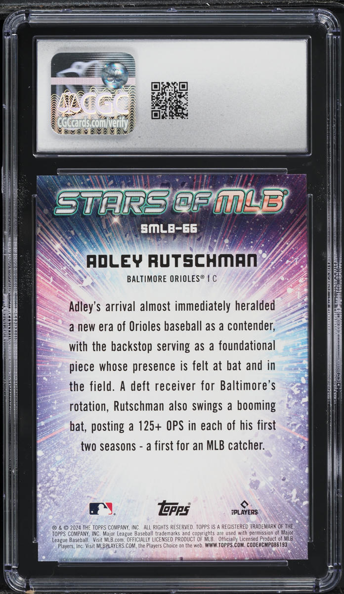 2024 Topps Update Stars Of MLB Adley Rutschman #SMLB-66 CGC 10 GEM MINT