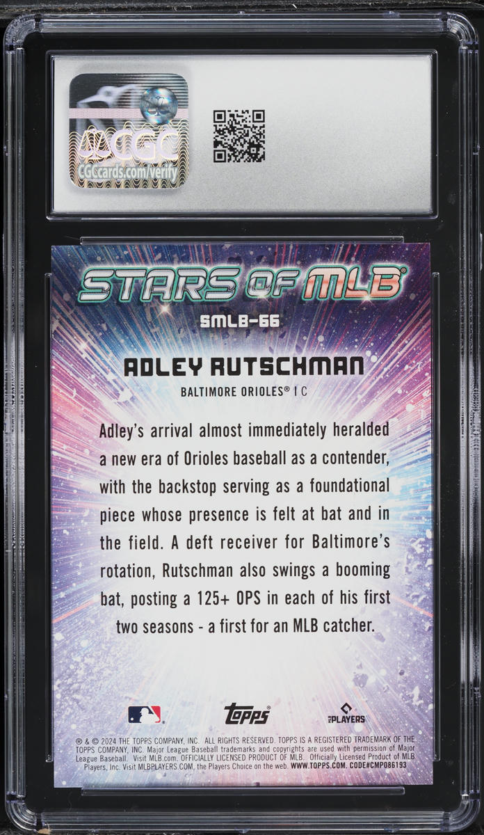 2024 Topps Update Stars Of MLB Adley Rutschman #SMLB-66 CGC 10 GEM MINT