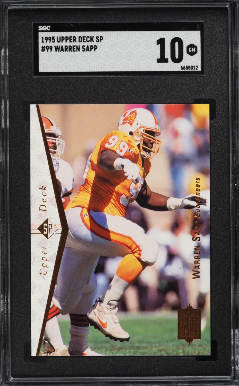 1995 SP Football Warren Sapp ROOKIE #99 SGC 10 GEM MINT