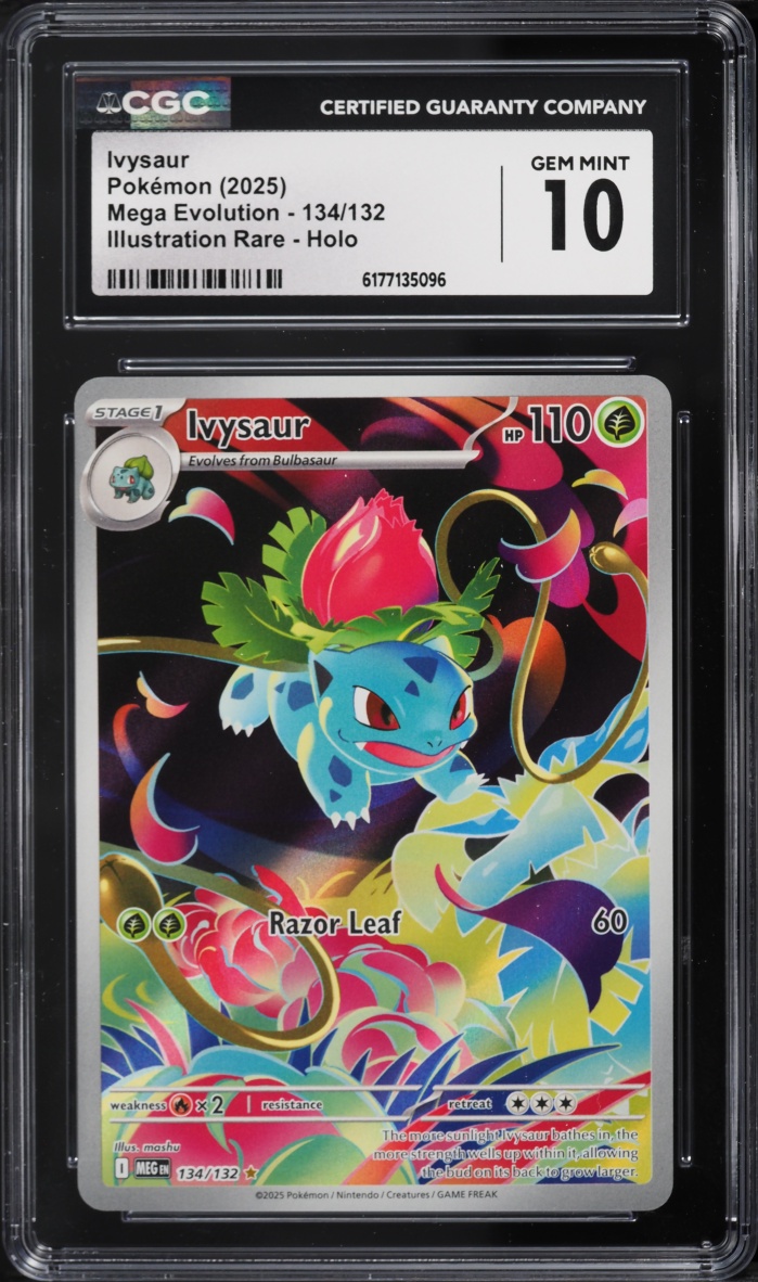 2025 Pokemon Mega Evolution IR Ivysaur #134 CGC 10 GEM MINT