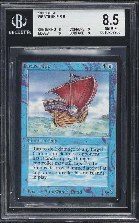 1993 Magic The Gathering MTG Alpha Forcefield BGS 8.5 NM-MT+ on