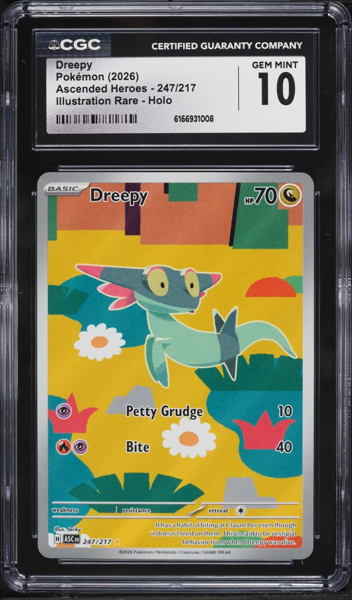 2026 Pokemon Mega Evolution Ascended Heroes IR Dreepy #247 CGC 10 GEM MINT