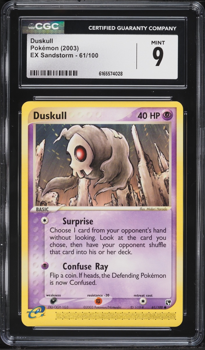 2003 Pokemon EX Sandstorm Duskull #61 CGC 9 MINT