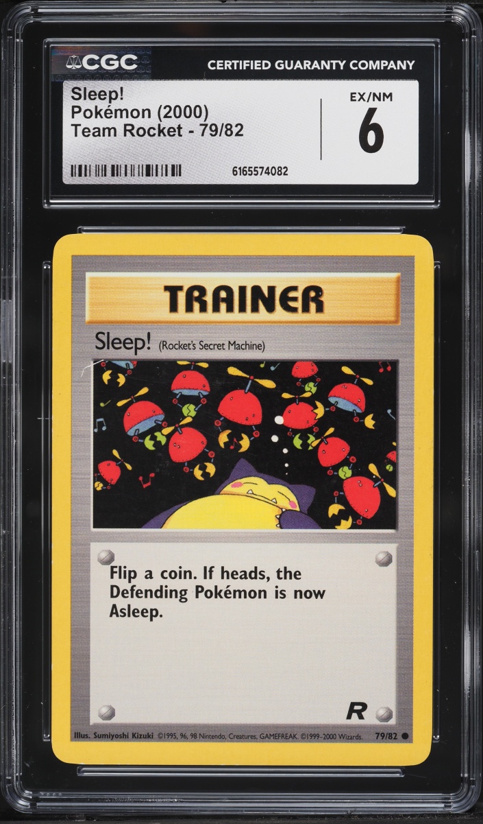 2000 Pokemon Team Rocket Sleep! #79 CGC 6 EXMT