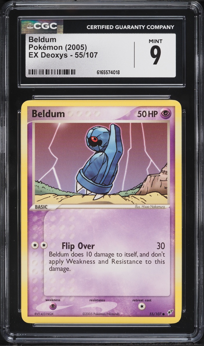 2005 Pokemon EX Deoxys Beldum #55 CGC 9 MINT