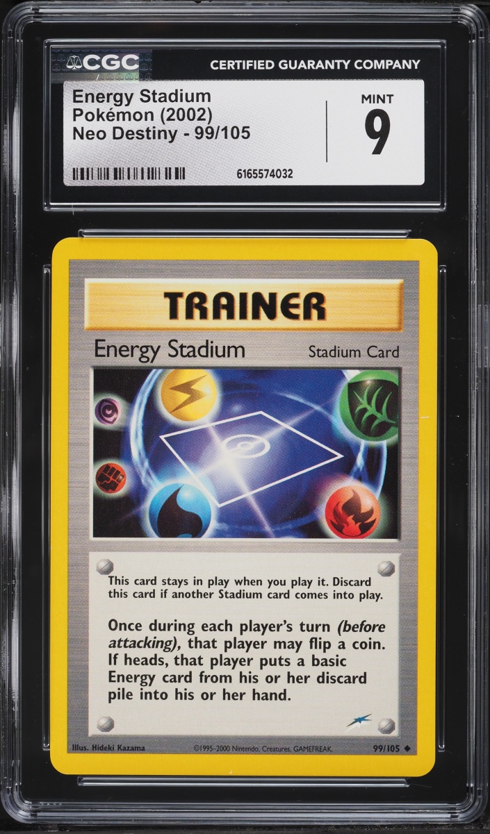 2002 Pokemon Neo Destiny Energy Stadium #99 CGC 9 MINT