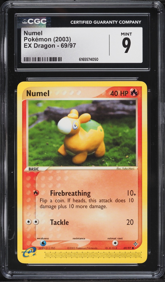 2003 Pokemon EX Dragon Numel #69 CGC 9 MINT