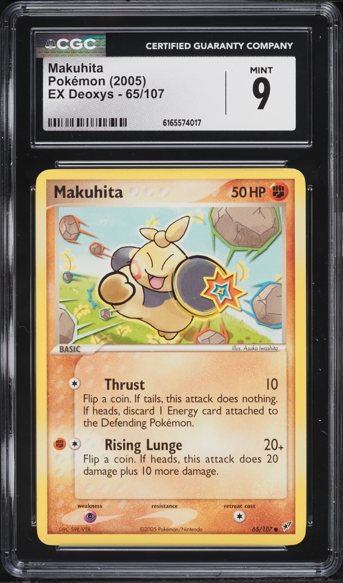2005 Pokemon EX Deoxys Makuhita #65 CGC 9 MINT