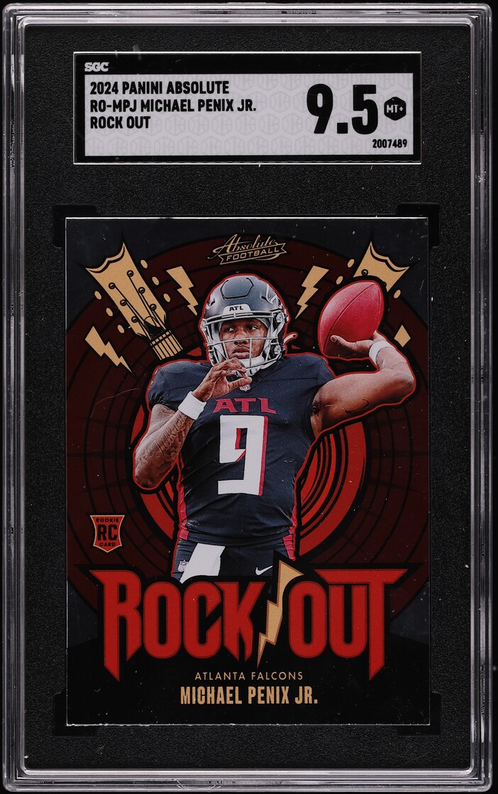 2024 Absolute Rock Out Michael Penix Jr. ROOKIE #RO-MPJ SGC 9.5 MINT+