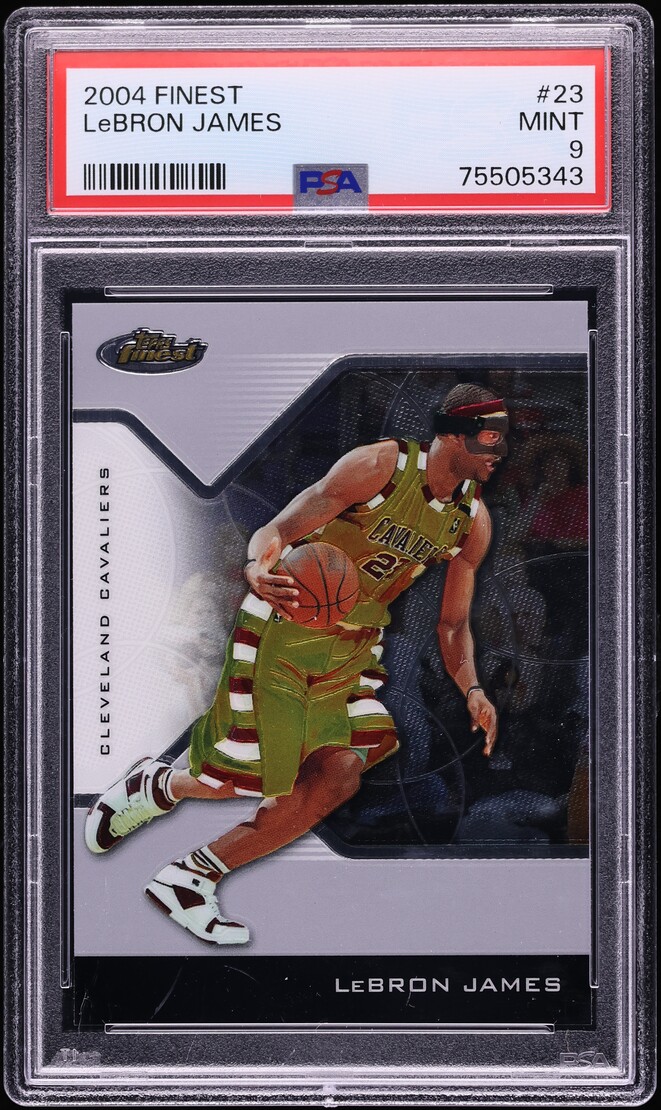 2004 Finest Basketball LeBron James #23 PSA 9 MINT