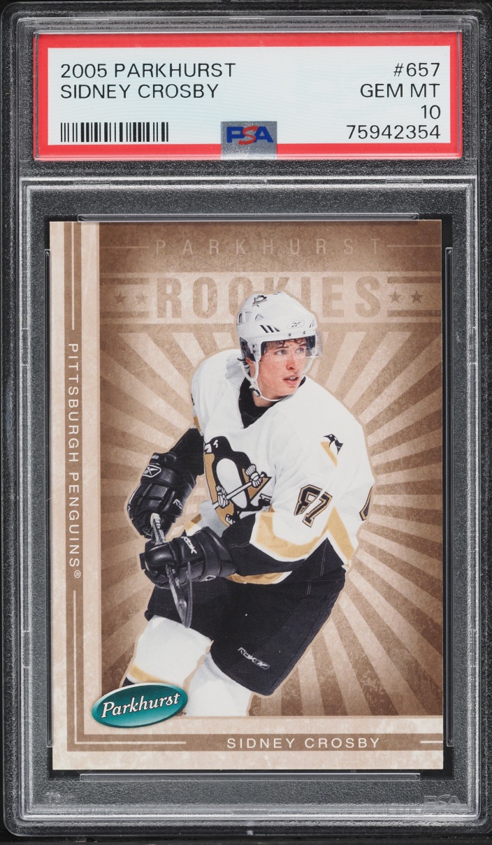 2005 Parkhurst Sidney Crosby ROOKIE #657 PSA 10 GEM MINT