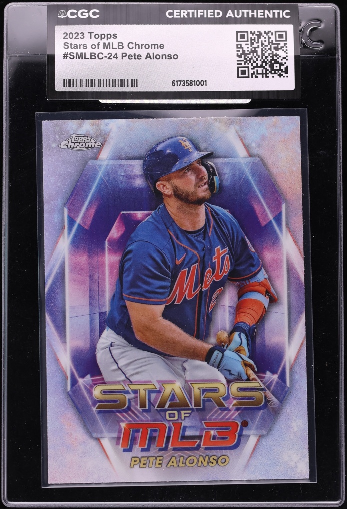 2023 Topps Chrome Stars Of The MLB Pete Alonso #SMLBC-24 CGC AUTH