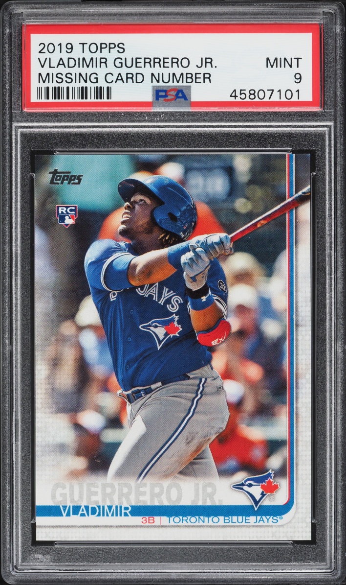 2019 Topps Missing Card Number Vladimir Guerrero Jr. ROOKIE PSA 9 MINT