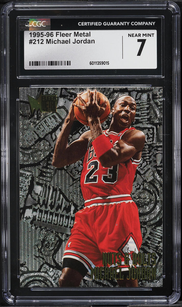 1995 Metal Nuts & Bolts Michael Jordan #212 CGC 7 NRMT