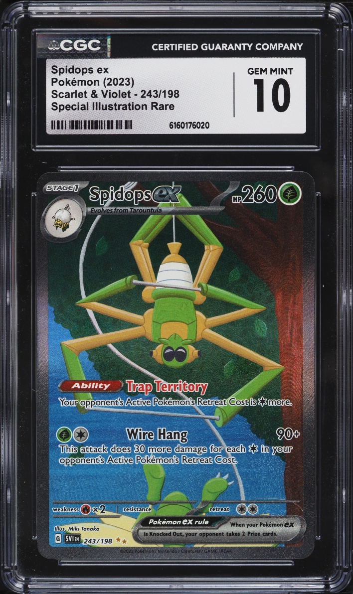 2023 Pokemon Scarlet & Violet SIR Spidops EX #243 CGC 10 GEM MINT