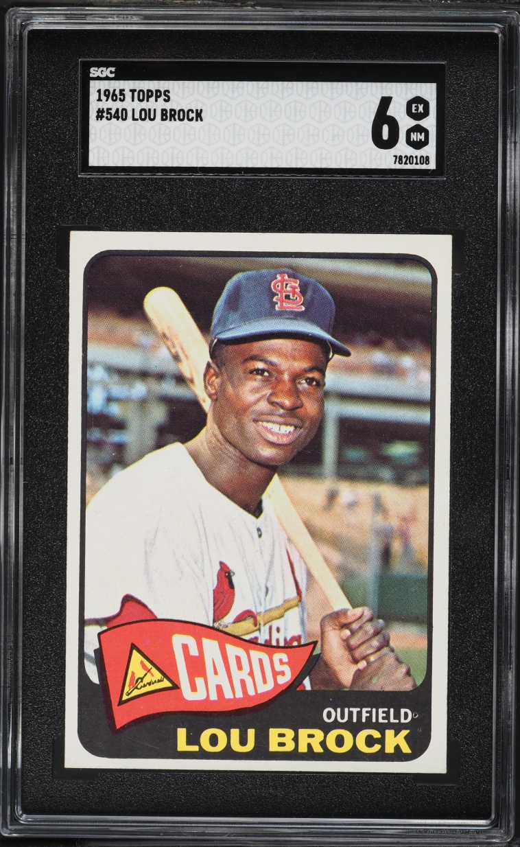 1965 Topps Lou Brock #540 SGC 6 EXMT