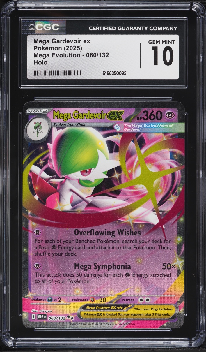 2025 Pokemon Mega Evolution Holo Mega Gardevoir EX #60 CGC 10 GEM MINT