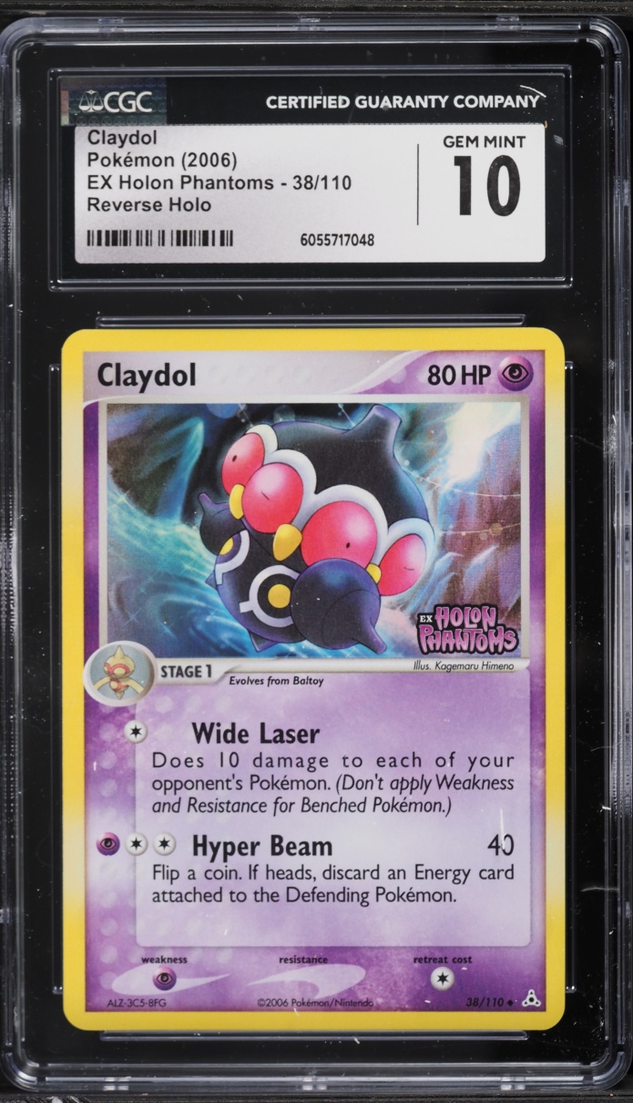 2006 Pokemon EX Holon Phantoms Reverse Holo Claydol #38 CGC 10 GEM MINT