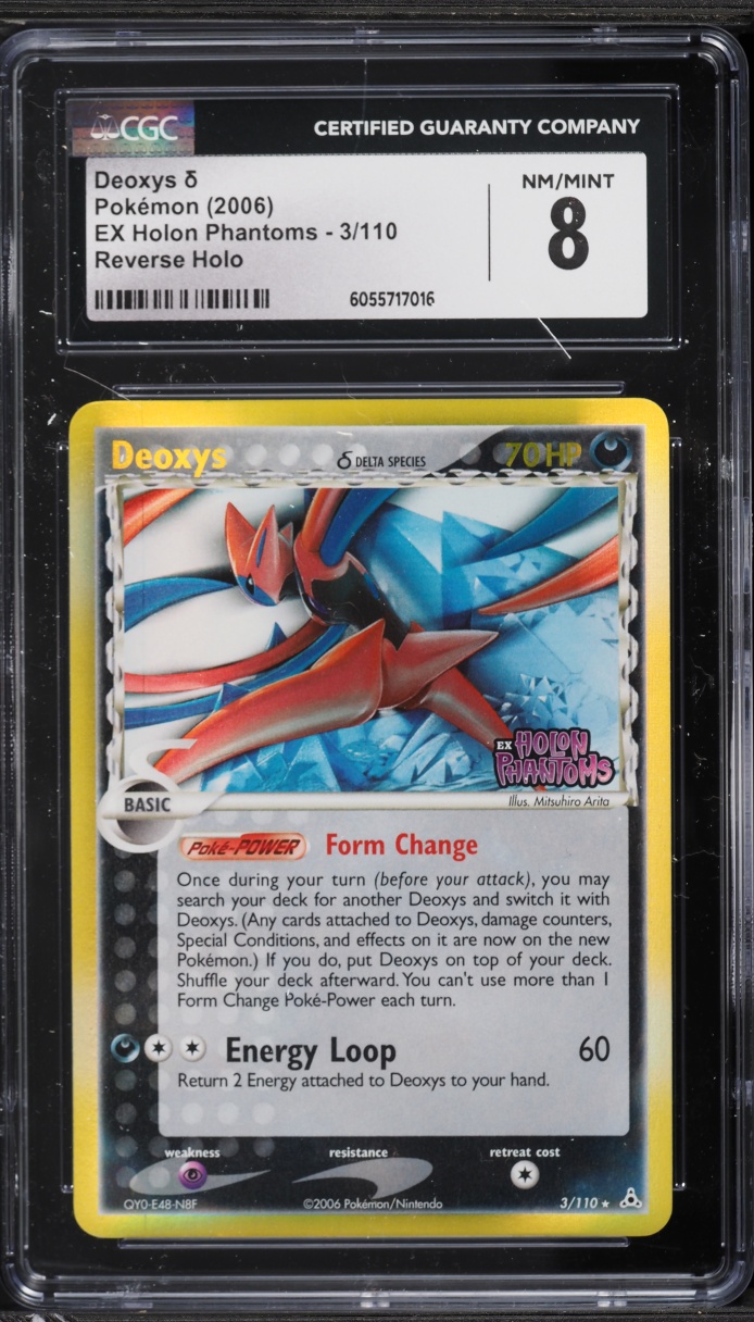 2006 Pokemon EX Holon Phantoms Reverse Holo Deoxys #3 CGC 8 NM-MT