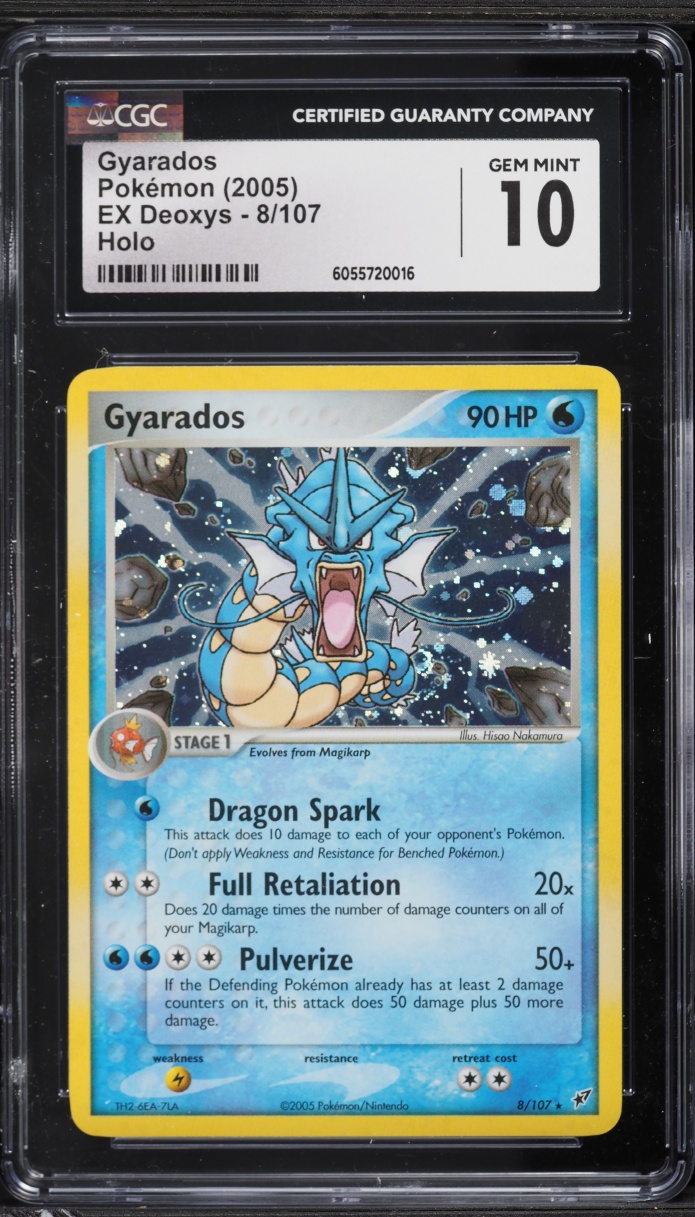 2005 Pokemon EX Deoxys Holo Gyarados #8 CGC 10 GEM MINT
