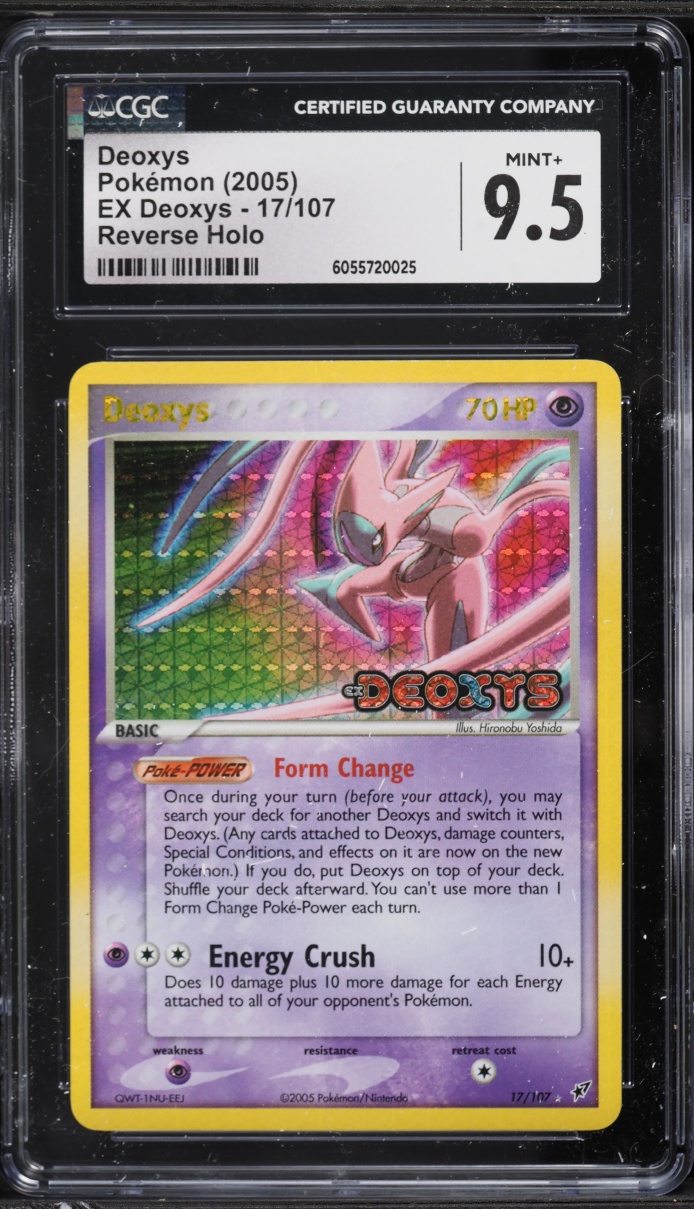 2005 Pokemon EX Reverse Holo Deoxys #17 CGC 9.5 MINT+