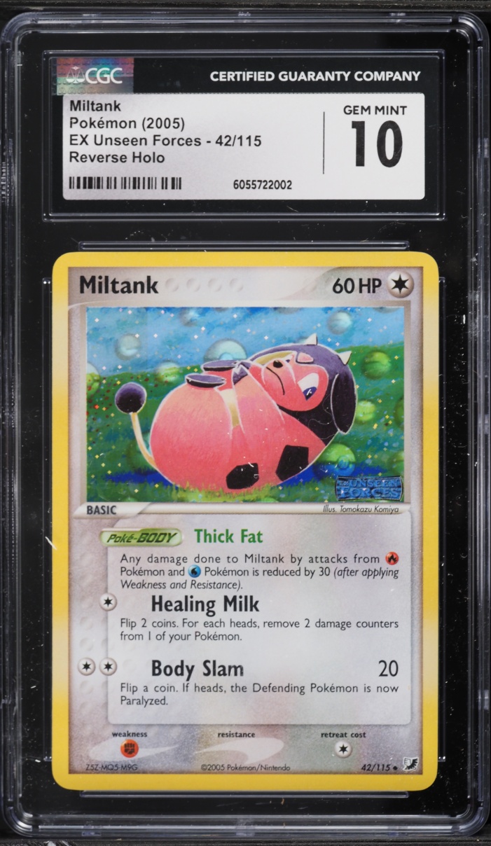 2005 Pokemon EX Unseen Forces Reverse Holo Miltank #42 CGC 10 GEM MINT