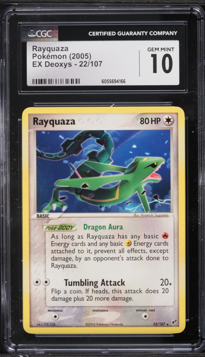 2005 Pokemon EX Deoxys Rayquaza #22 CGC 10 GEM MINT