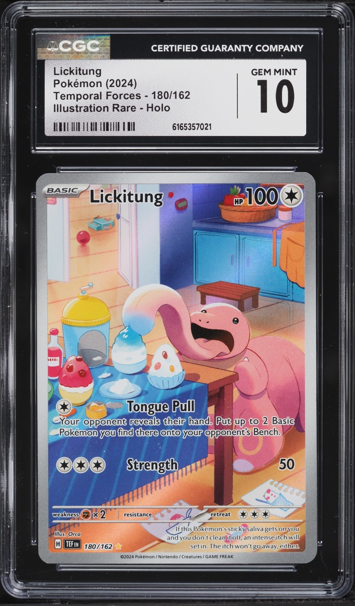 2024 Pokemon Scarlet & Violet Temporal Forces IR Lickitung #180 CGC 10 GEM MINT