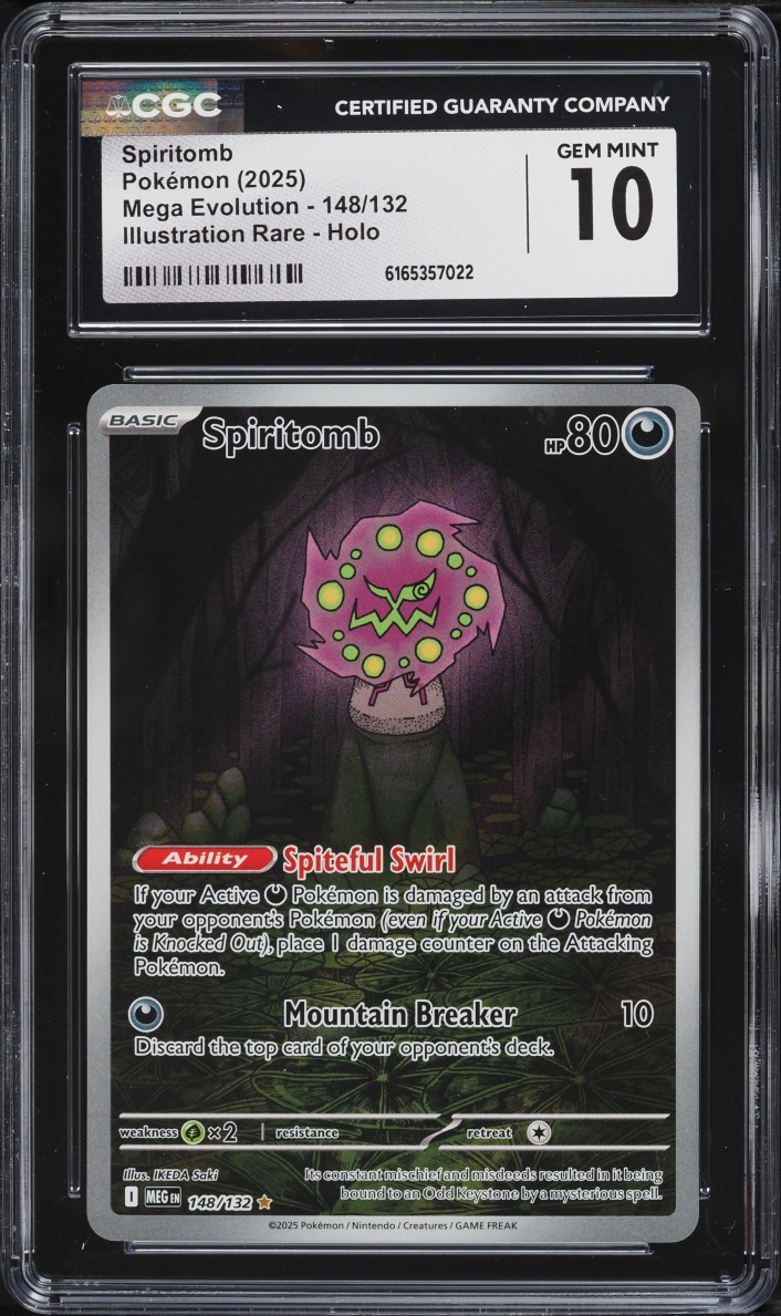 2025 Pokemon Mega Evolution IR Spiritomb #148 CGC 10 GEM MINT