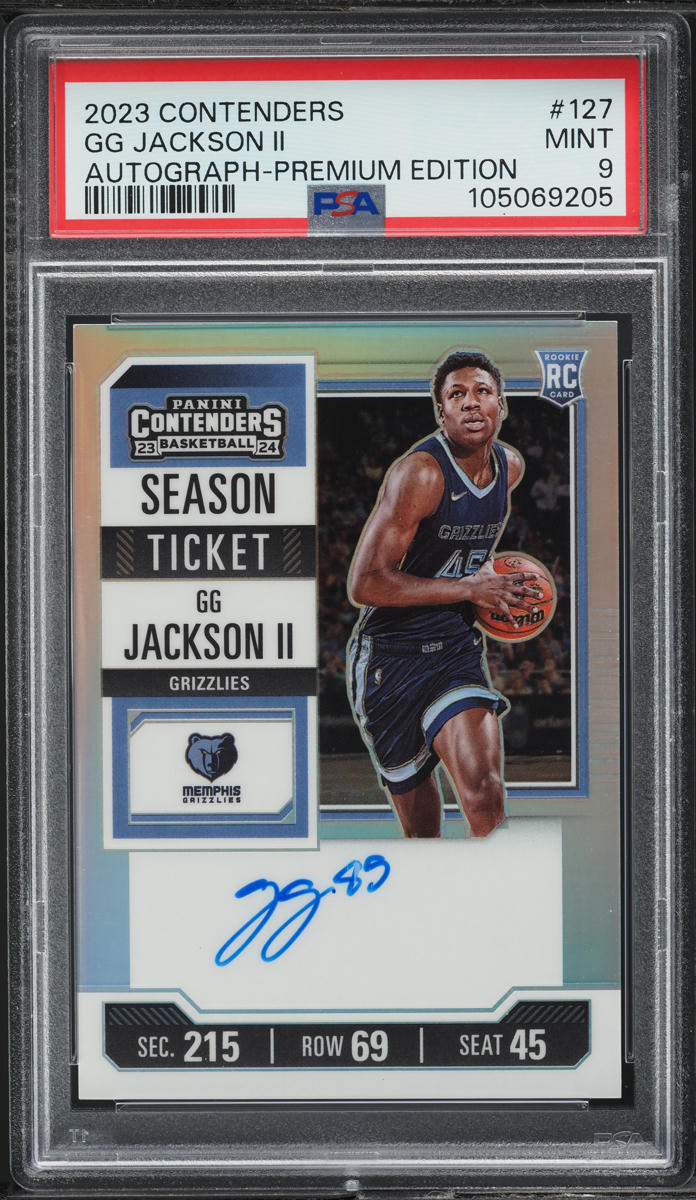 2023 Panini Contenders Premium Edition GG Jackson II ROOKIE AUTO #127 PSA 9 MINT