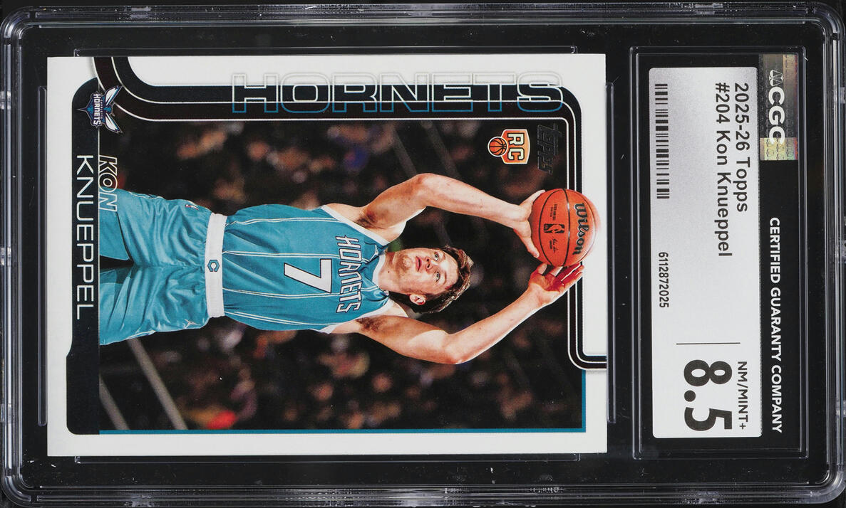 2025 Topps Basketball Kon Knueppel ROOKIE #204 CGC 8.5 NM-MT+
