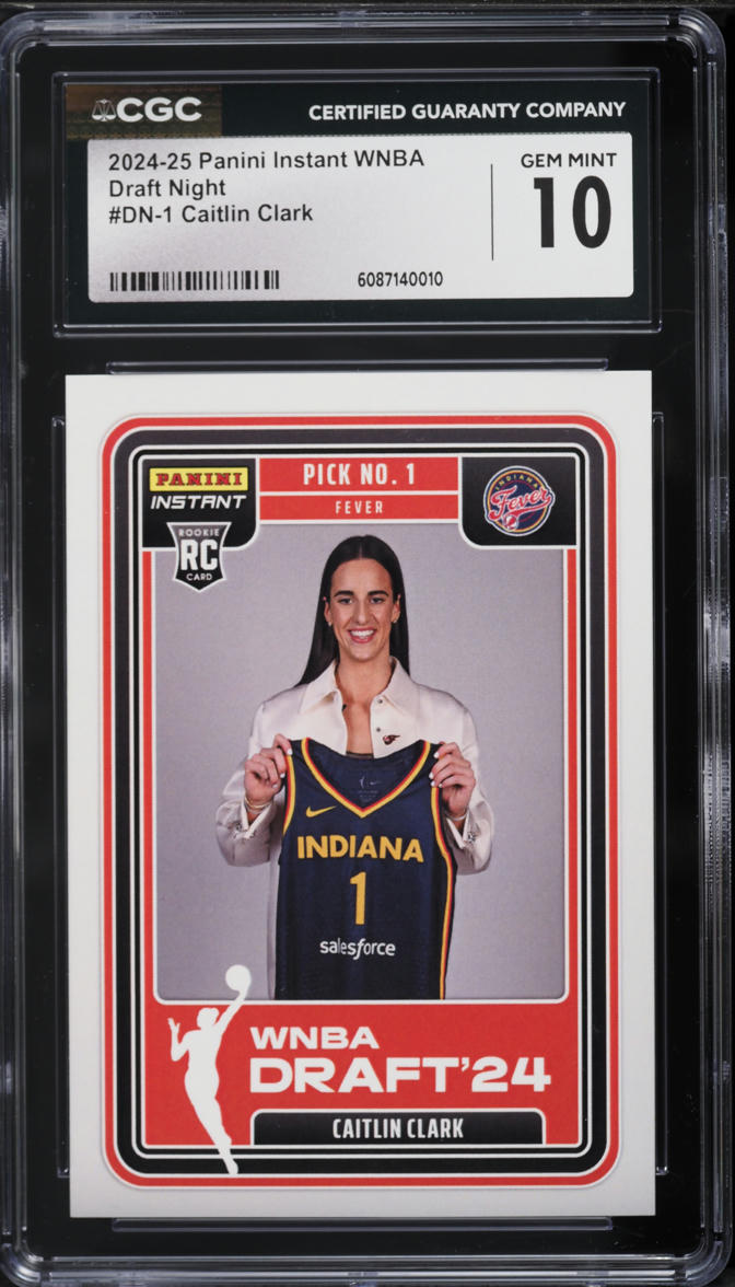 2024 Panini Instant WNBA Draft Night Caitlin Clark ROOKIE #DN-1 CGC 10 GEM MINT