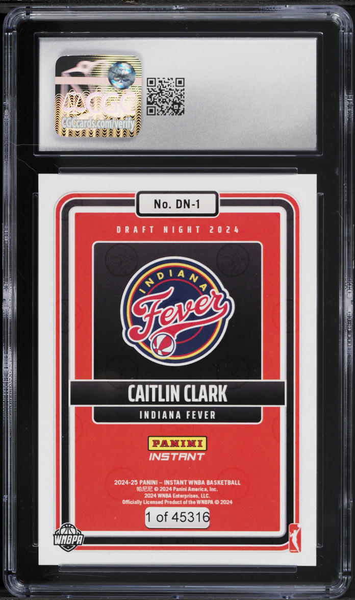 2024 Panini Instant WNBA Draft Night Caitlin Clark ROOKIE #DN-1 CGC 10 GEM MINT