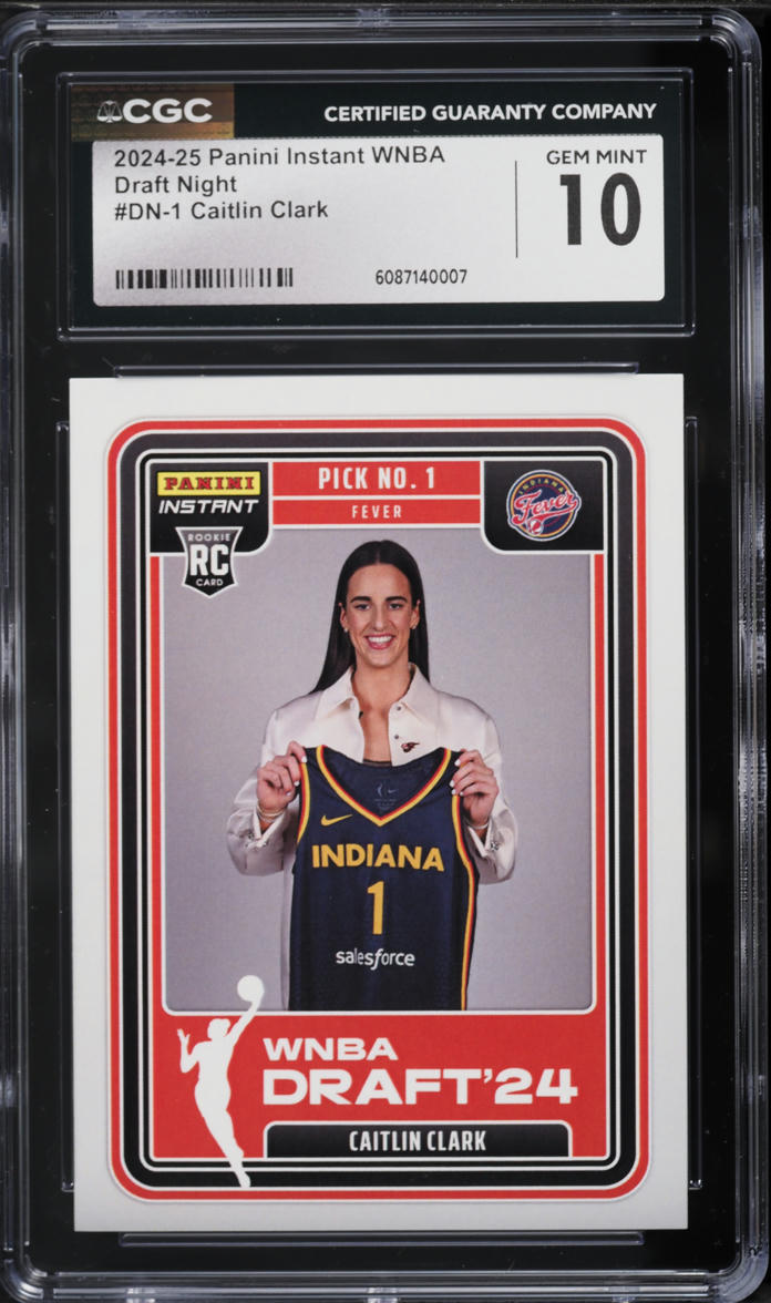 2024 Panini Instant WNBA Draft Night Caitlin Clark ROOKIE #DN-1 CGC 10 GEM MINT