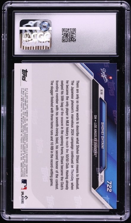 2024 Topps Now Shohei Ohtani #722 CGC 7 NRMT