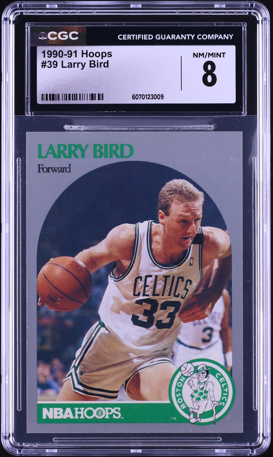 1990 Hoops Larry Bird #39 CGC 8 NM-MT