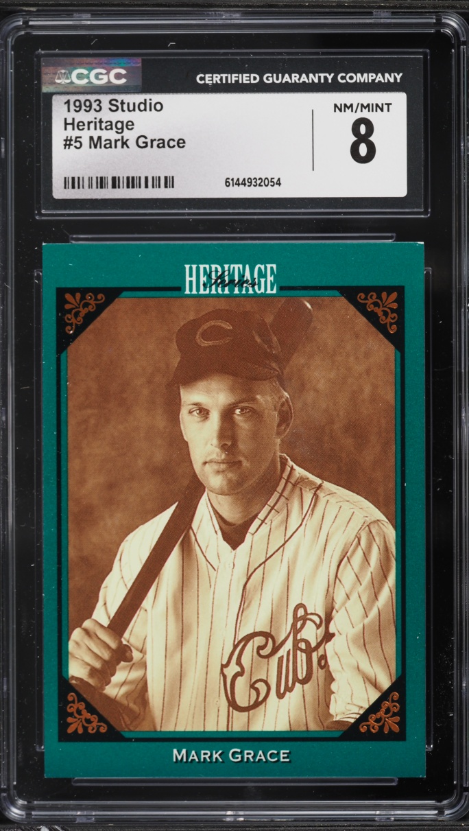 1993 Studio Heritage Mark Grace #5 CGC 8 NM-MT