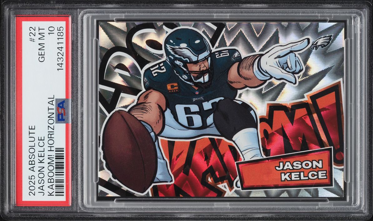 2025 Absolute Kaboom! Horizontal Jason Kelce #22 PSA 10 GEM MINT