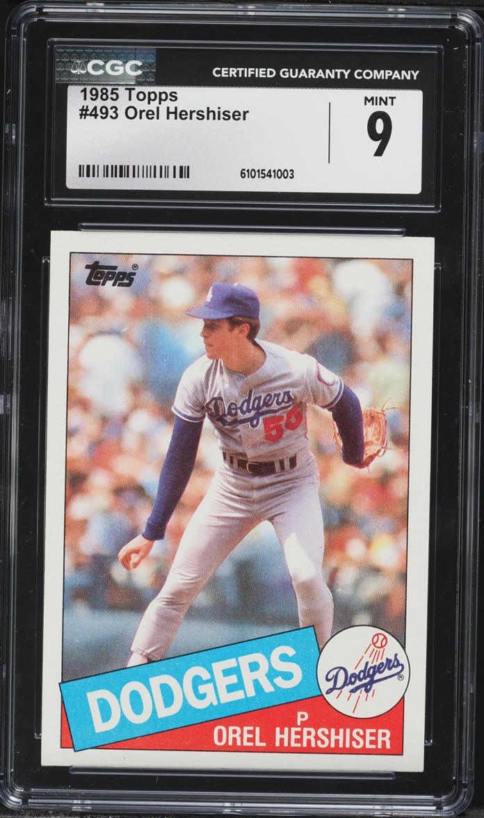 1985 Topps Orel Hershiser ROOKIE #493 CGC 9 MINT