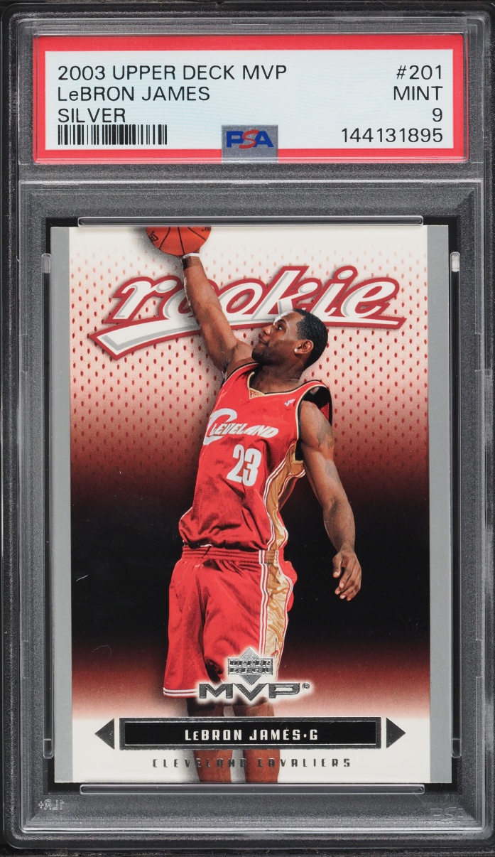 2003 Upper Deck MVP Silver LeBron James ROOKIE #201 PSA 9 MINT