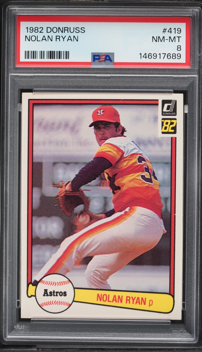 1982 Donruss Nolan Ryan #419 PSA 8 NM-MT
