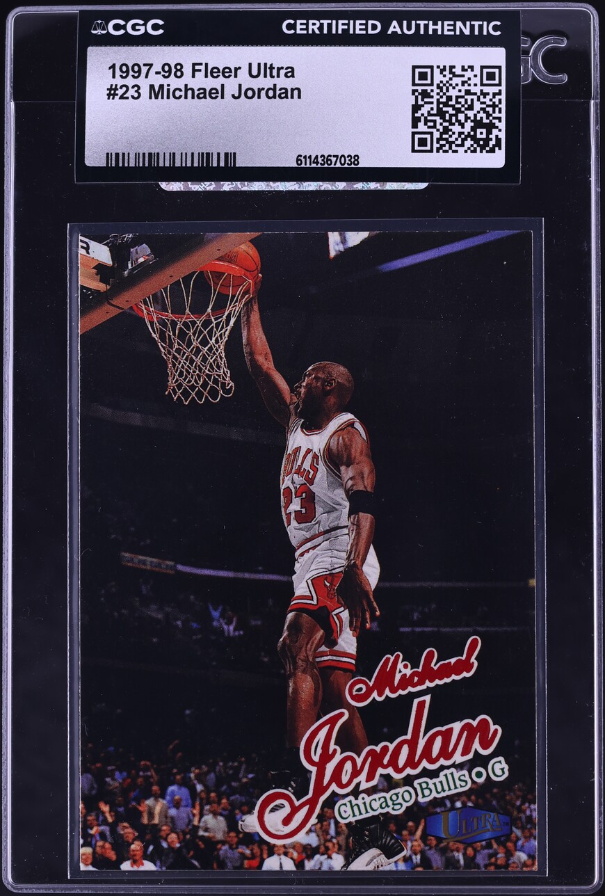 1997 Ultra Basketball Michael Jordan #23 CGC AUTH