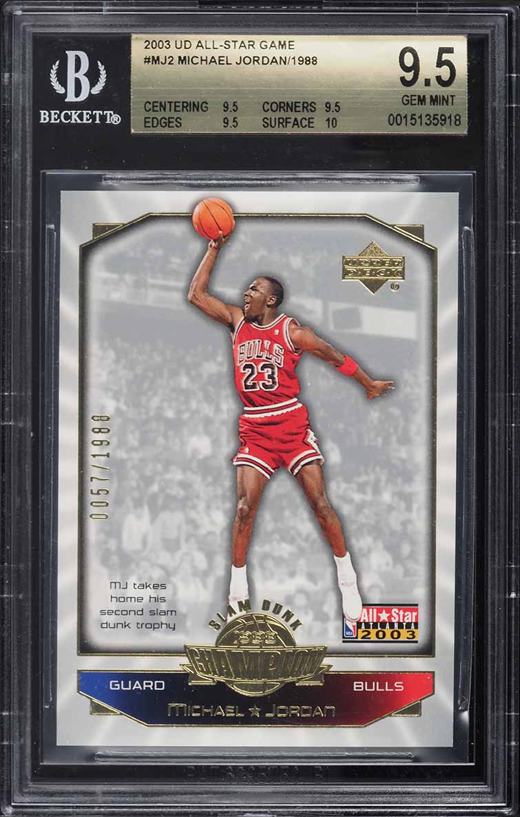 2003 SP Signature Authentic Michael Jordan AUTO #AS-MJ BGS 9.5 GEM