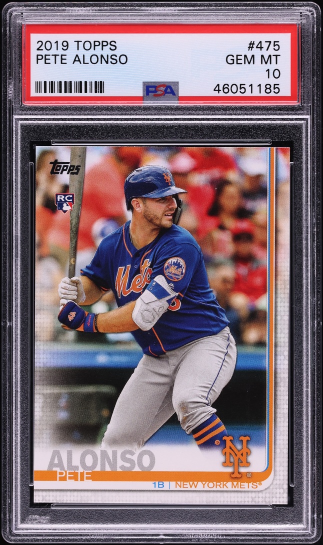 2019 Topps Pete Alonso ROOKIE #475 PSA 10 GEM MINT