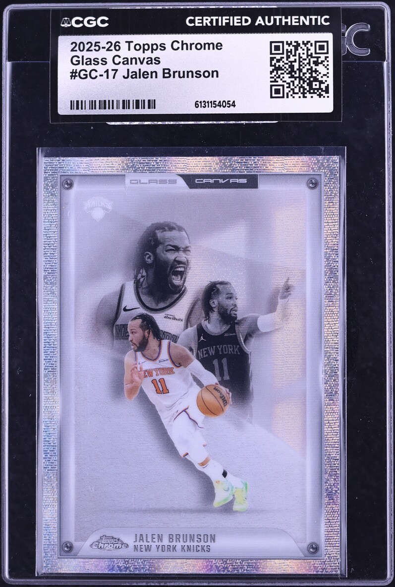 2025 Topps Chrome Glass Canvas Jalen Brunson #GC-17 CGC AUTH