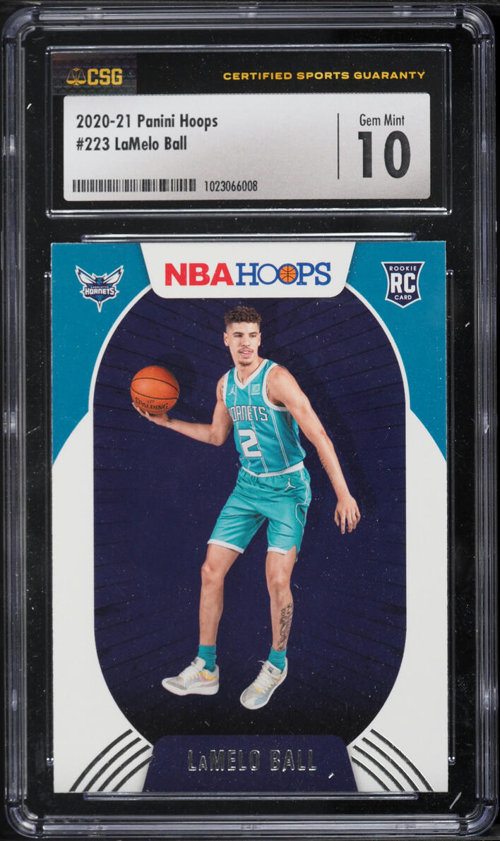 2020 Hoops LaMelo Ball ROOKIE #223 CSG 10 GEM MINT